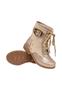 Imagem de Bota Coturno Infantil Menina Cadarço Fivela Dourada