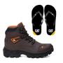 Imagem de Bota Coturno Masculina Cano Médio com c.a 47751 + Chinelo