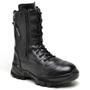 Imagem de Bota Coturno Masculina Militar Cano Médio Básico Casual Tática Motociclista Com 2 Zíper