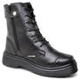 Imagem de Bota Coturno Masculina Militar Cano Médio Básico Casual Tática Motociclista Com Zíper