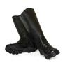 Imagem de Bota Coturno Masculino Bombeiro Civil Couro Cano Longo Solado Borracha Cor Preto CMR Shoes