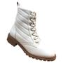 Imagem de Bota Coturno Modare Cadarço Cano médio Tratorada Salto Baixo Cano Curto Esporão Ortopédica Macia Casual 