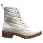 Imagem de Bota Coturno Modare Cadarço Cano médio Tratorada Salto Baixo Cano Curto Esporão Ortopédica Macia Casual 