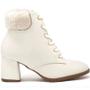 Imagem de Bota Coturno Modare Feminina Branco/Off e Preto Ref:7078.103