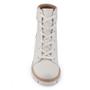 Imagem de Bota Coturno Moleca 5338.107 Off White tratorada cadarço