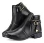 Imagem de Bota Coturno Preta Feminina Moda Com Estilo E Versatilidade