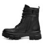 Imagem de Bota Coturno Yoyo Store com Cadarço Ziper Bolsinha Lateral e Sola Borracha