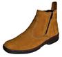 Imagem de Bota Country Casual Masculina Com Ziper Estilo Trabalho Serviço Agro Agropecuaria 2220 Amarelo