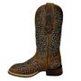 Imagem de Bota Country Cowgirl Original Goyazes Couro Dallas Bico Quadrado Com Miçangas Azul Claro Ref: 246405-CF