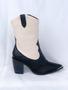 Imagem de Bota Country Creme/Preto Vizzano