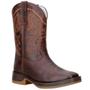 Imagem de Bota Country Masculina Couro Bico Redondo Bordado Conforto