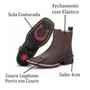 Imagem de Bota Country Masculina Couro Legítimo Bico Quadrado Texana