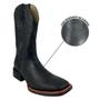 Imagem de Bota Country Texana Masculina Jácomo Bico Quadrado Preto Cano Médio Ref2981PGD