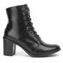 Imagem de Bota Couro Casual Feminina Fancy Preto