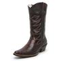 Imagem de Bota Couro Legítimo Masculino Cano Alto Modelo Country Macio e Resistente Bico Fino