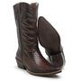 Imagem de Bota Couro Legítimo Masculino Cano Alto Modelo Country Macio e Resistente Bico Fino