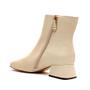 Imagem de Bota Couro Off White Cano Curto Cecconello 2390004-1