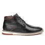 Imagem de Bota Couro Sapato Casual Masculina Cano Curto Forro Couro Solado Borracha Resistente Elegante Preto