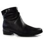 Imagem de Bota de Cano Curto de Couro Casual Ramarim Preto 24-53103