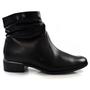 Imagem de Bota de Cano Curto de Couro Casual Ramarim Preto 24-53103