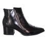 Imagem de Bota Feminina Bico Fino Cano Baixo de Couro Houston