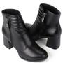 Imagem de Bota Feminina Cano Curto Salto Bloco Wellen Preto Dakota G5773-0001