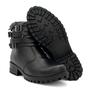 Imagem de Bota Feminina Casual Couro Legítimo Bianca Steel Preto