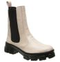 Imagem de Bota Feminina Coturno Tratorado Chelsea Plataforma Off White