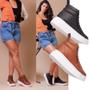 Bota Feminina, Kit 2 Pares, 1 Par Preto + 1 Par Caramelo. Sola Borracha , Versatilidade e Elegância - Fierre Imagem de Bota Feminina, Kit 2 Pares, 1 Par Preto + 1 Par Caramelo. Sola Borracha , Versatilidade e Elegância
