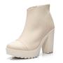 Imagem de Bota Feminina Lavini Coturno Cano Curto Casual Tratorada Lisa Moderna