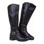 Imagem de Bota feminina mooncity 72108 bota cano longo salto montaria