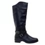 Imagem de Bota feminina mooncity 72108 bota cano longo salto montaria