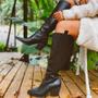 Imagem de Bota Feminina Nati Texana Country Western Cano Longo Salto Grosso Bloco Bico Fino Not-me