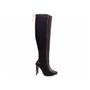 Imagem de Bota Feminina Over Bico Fino Salto 12 Stretch Preto 80006A