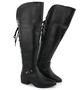 Imagem de Bota feminina over the knee cano longo estilo montaria