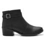 Imagem de Bota Feminina Pórtice Cano Curto Fivela Com Zíper