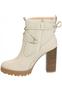 Imagem de Bota Feminina Ramarim Cano Curto Fivela Ankle 2360104 Creme