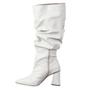 Imagem de Bota Feminina Slouchy Salto Médio Triangular 23021 Napa Off White