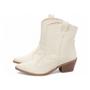 Imagem de Bota Feminina Texana Country Cano Baixo Off White 500-559B