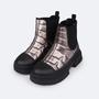 Imagem de Bota Feminina Tweenie Store Preta/Prata 561.004