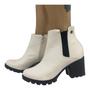 Imagem de Bota Feminina Via Uno 475020 Cano Curto Salto Sem Cadarço Elastico