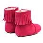 Imagem de Bota Franja Infantil Bili Bilu Couro Nobuck Pink 1804