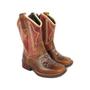 Imagem de Bota Infantil Country Texana Couro Masculina Botinha