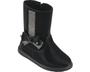 Imagem de Bota Infantil Feminina Pampili Cano médio Preto Glossy 477004