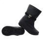 Imagem de Bota Infantil Feminino Menina Botinha Com Pingente Dourado e Ziper - Preto 80.001-002