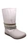 Imagem de Bota Infantil Rosa Strass Dourado Cano Longo Ortobaby 6102