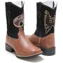 Imagem de Bota infantil texana cano longo bordada linda botina country 26- rhl botas