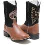 Imagem de Bota infantil texana cano longo bordada linda botina country 30- rhl botas