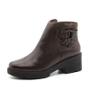 Imagem de Bota Leeds com Salto em Couro Senna Coffee - 4869SC