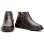 Imagem de Bota Masculina Cano Curto Couro Confort Capelli Boots Café 41